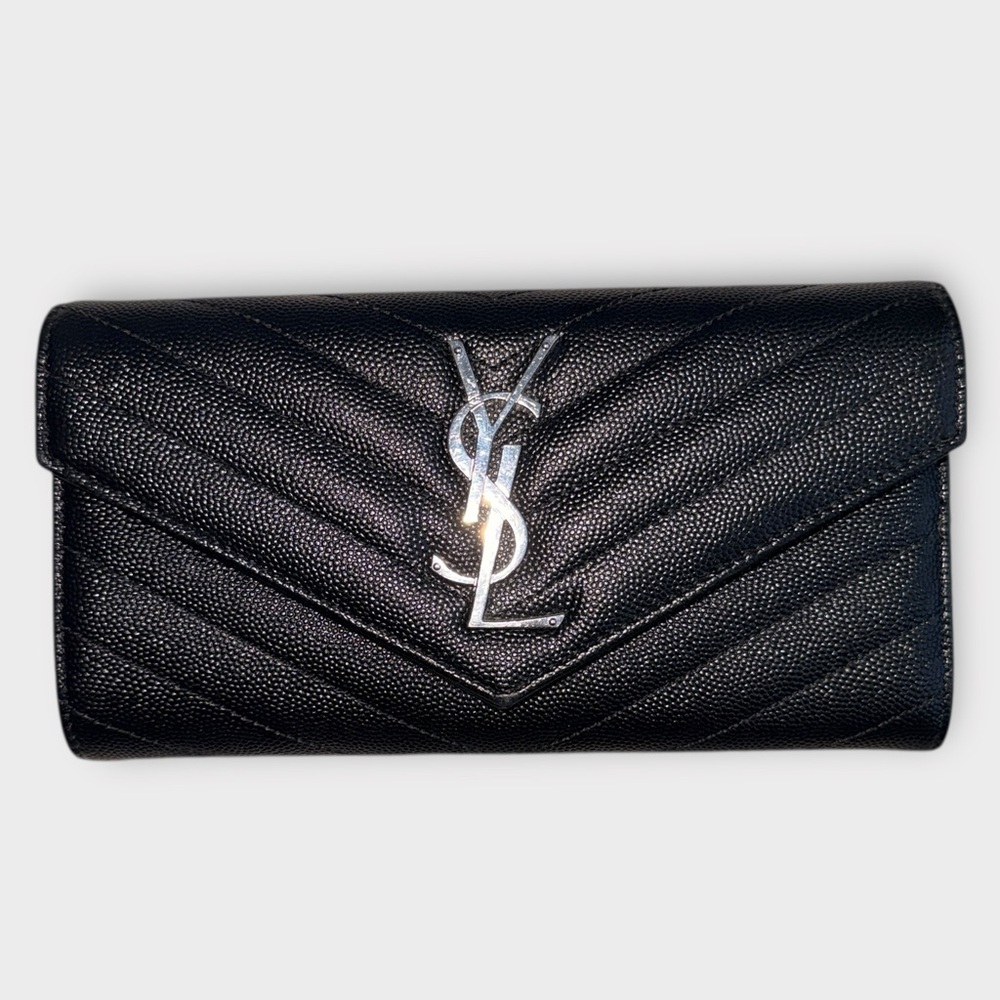 Saint Laurent YSL Grain de Poudre Wallet - ALL INCLUSIONS - Picture 2 of 16